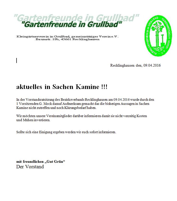 Info fen in der Laube