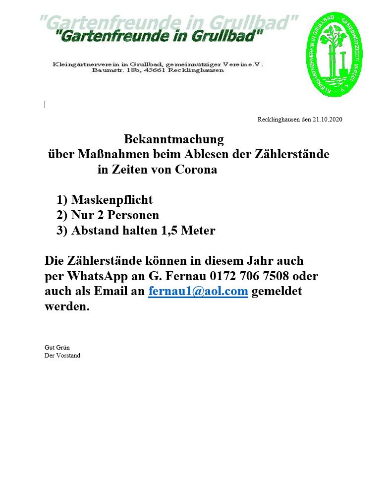 Strom- & Wasserablesung